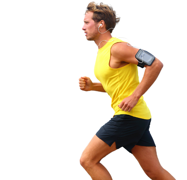 Athlete running